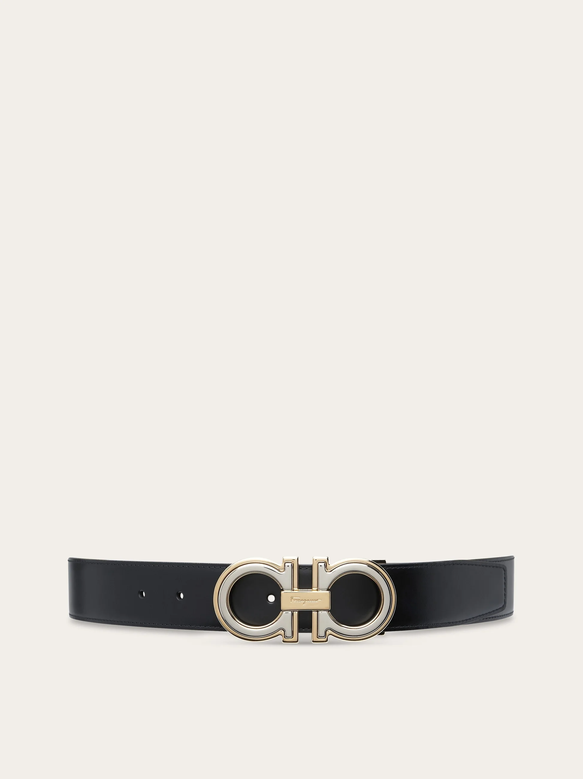 Reversible and adjustable Gancini belt - 1
