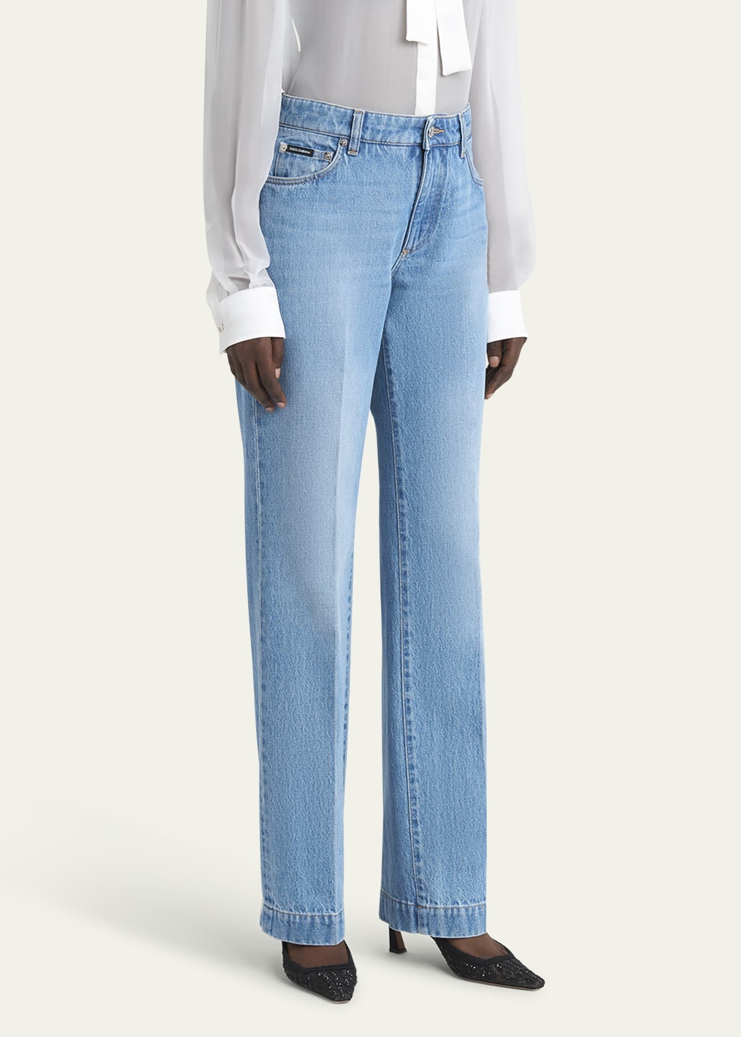Old Crisp Straight Leg Denim Pants - 4