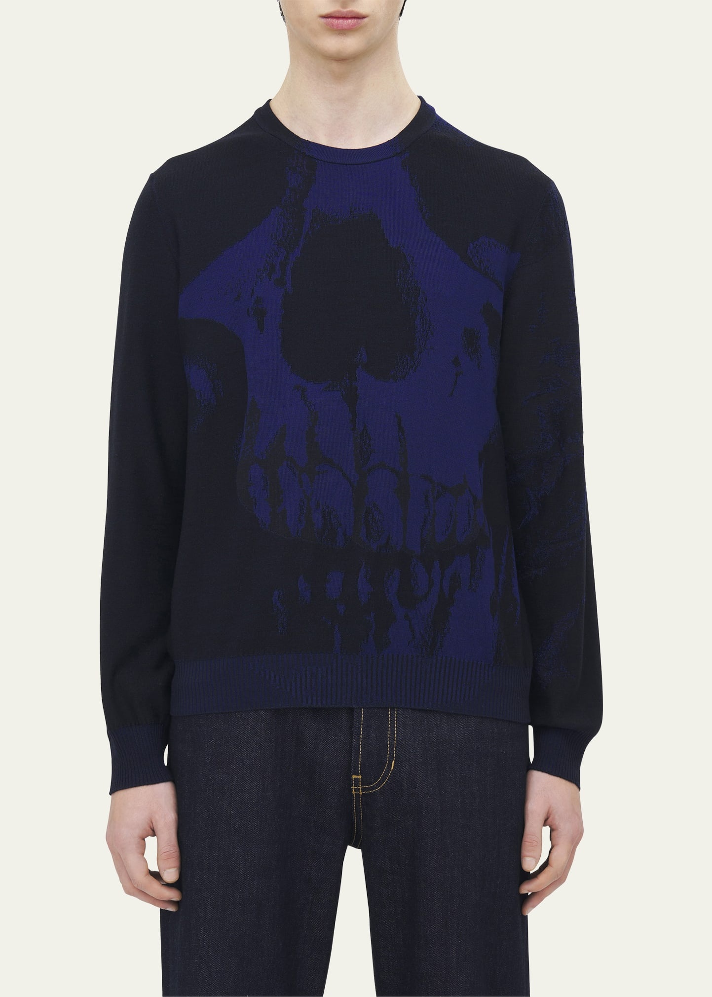 Men's Exploded Skull Sweater - 5