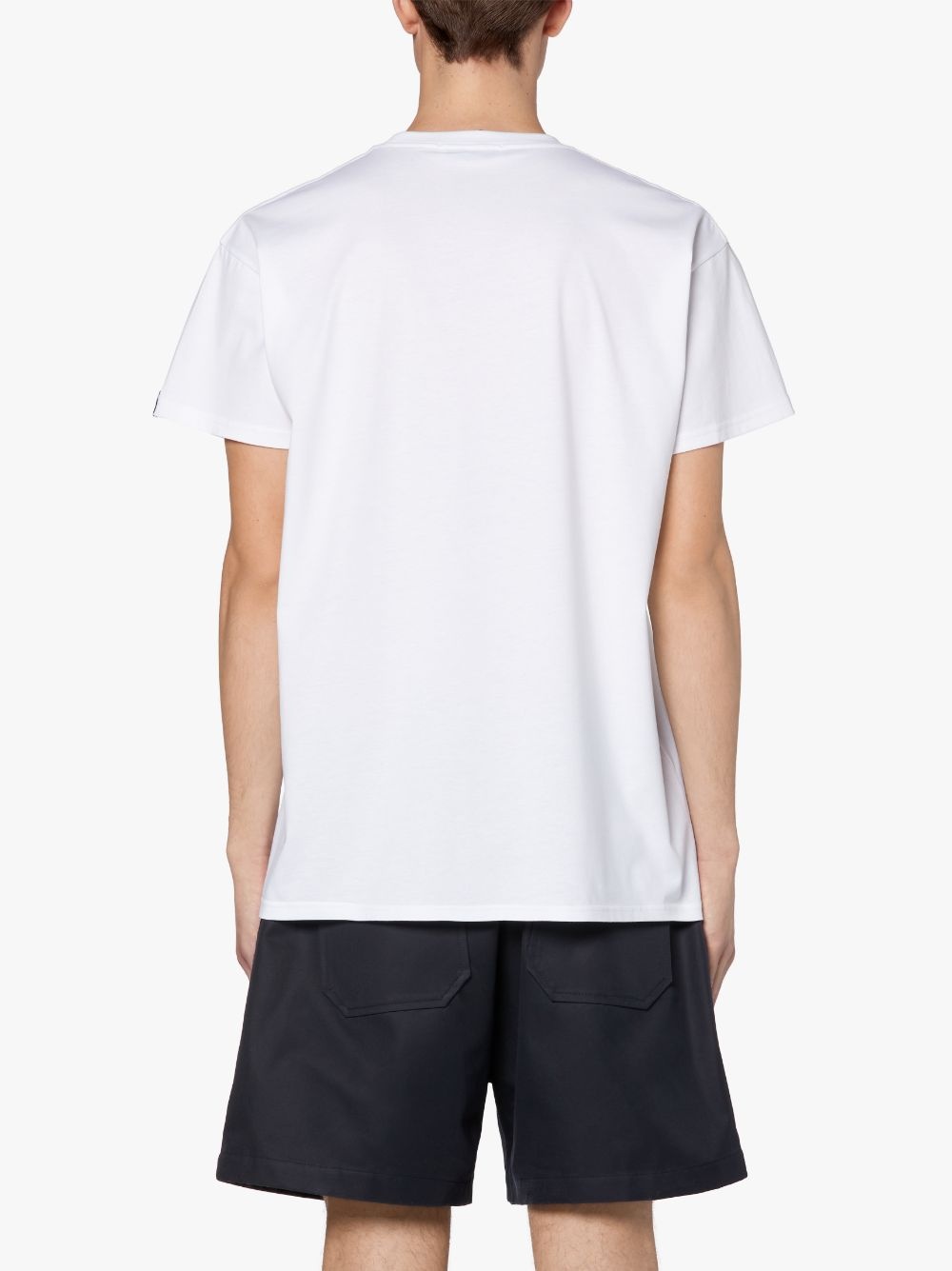 WHITE X ORANGE COTTON RAIN OR SHINE T-SHIRT - 4