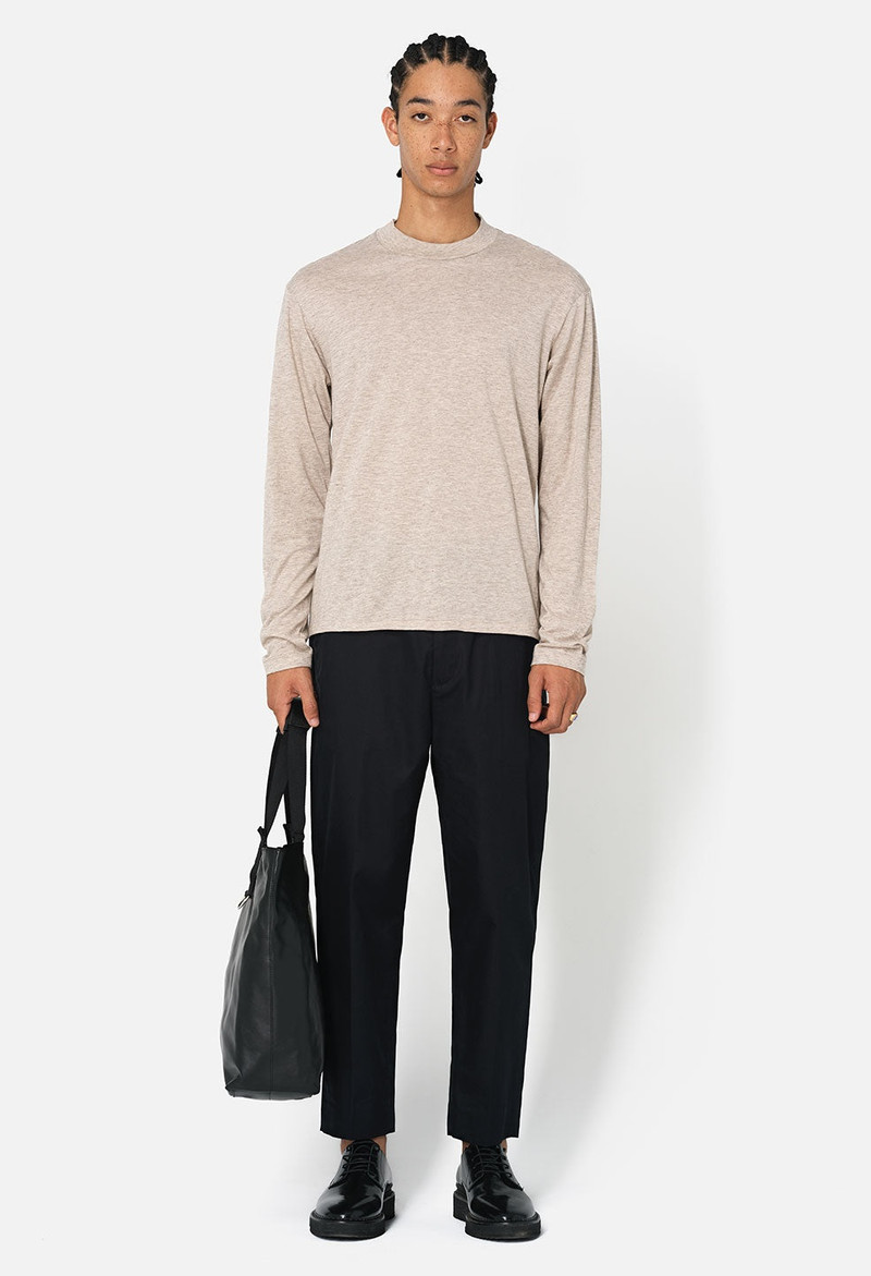 COTTON CASHMERE MOCK NECK 2