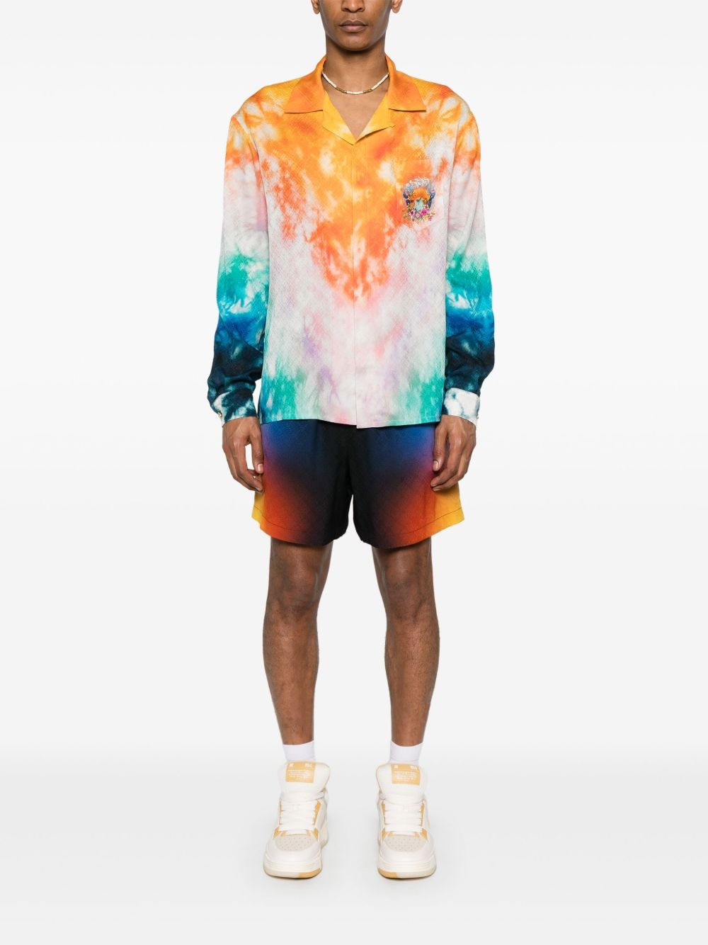 gradient silk shorts - 2