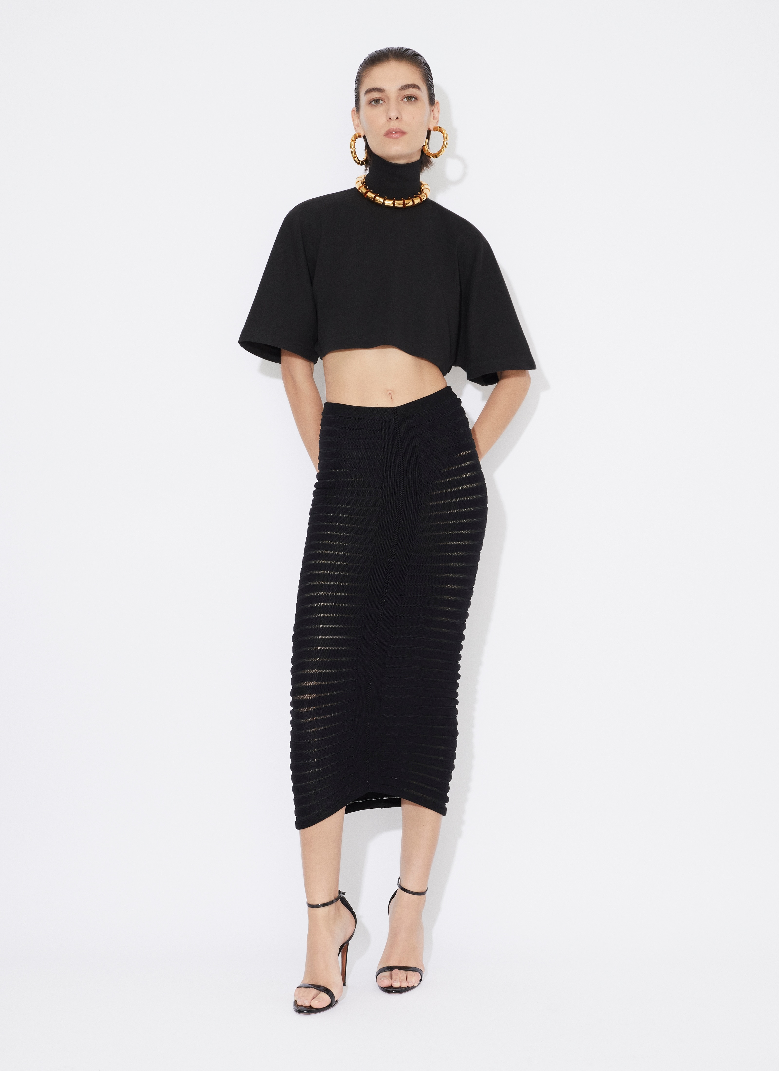MIDI SKELETON SKIRT - 2