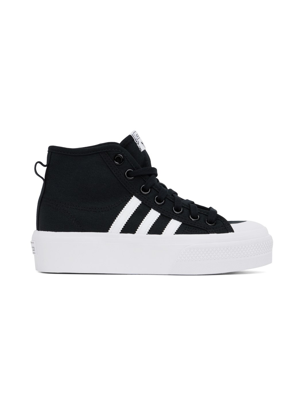 Black Nizza Platform Mid Sneakers - 1