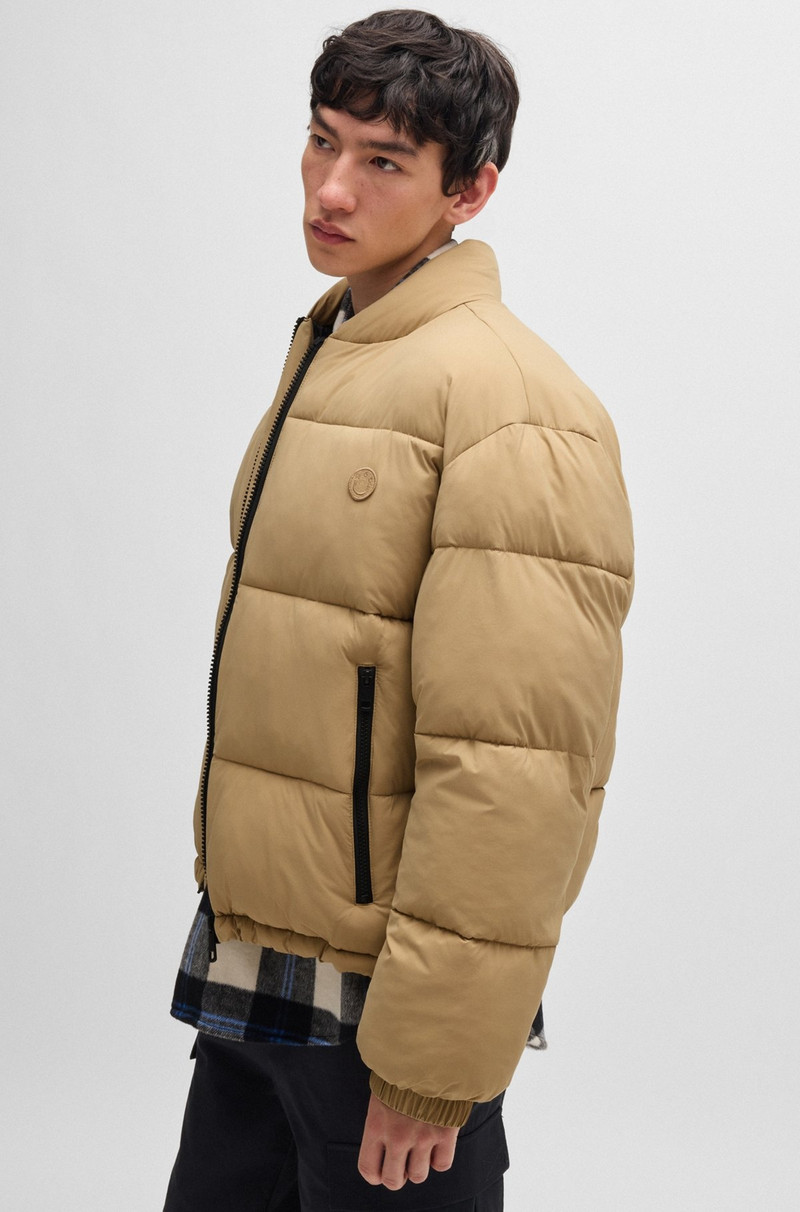 SLIM-FIT WATER-REPELLENT JACKET WITH LOGO BADGE 6