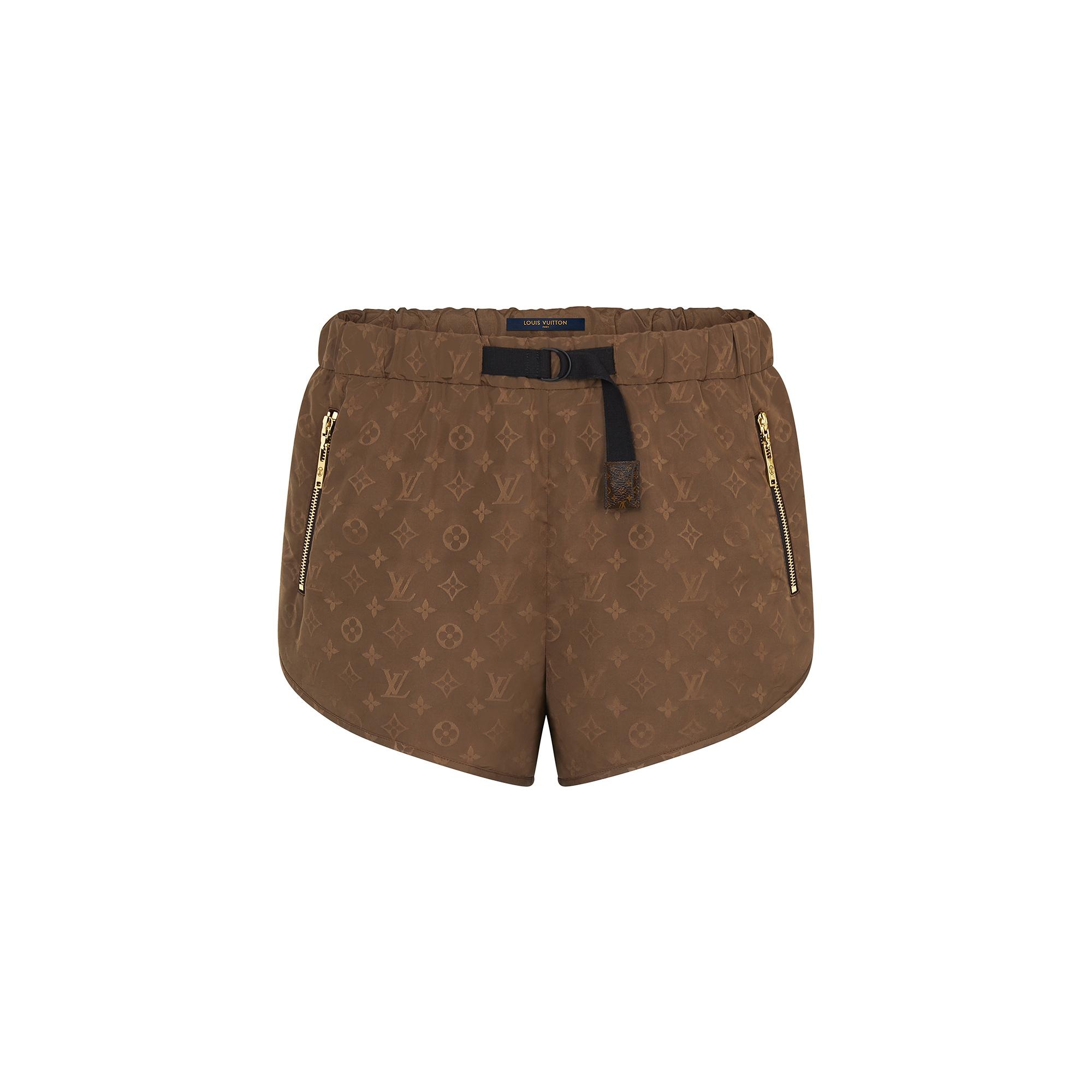 Iconic Monogram Sports Shorts In Technical Taffeta - 1