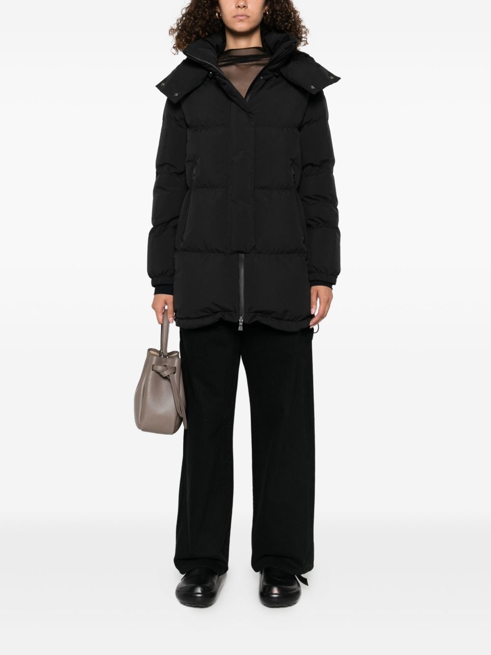 hooded puffer coat - 2