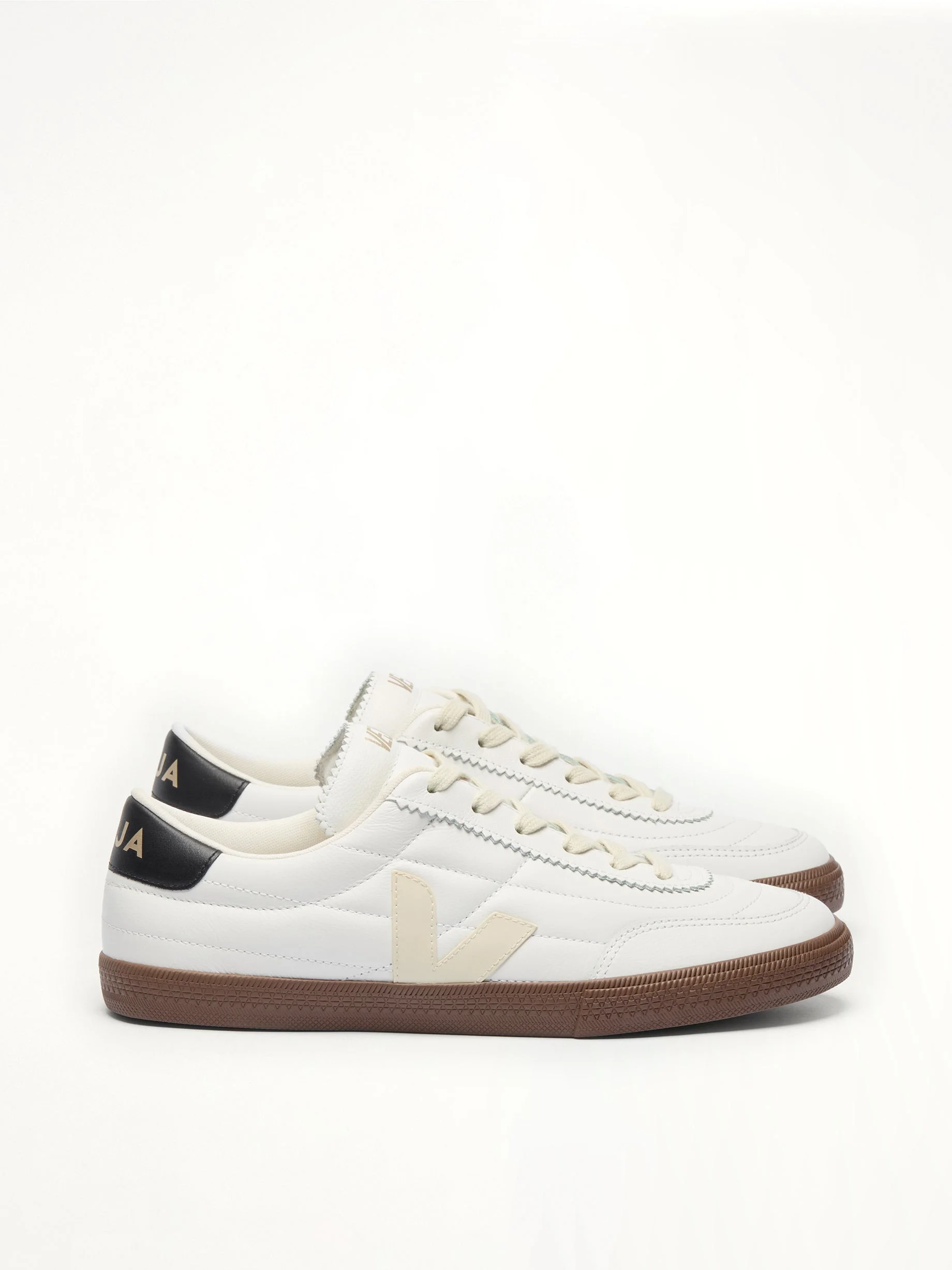 Panenka Sneaker in White/Black/Bark - 1