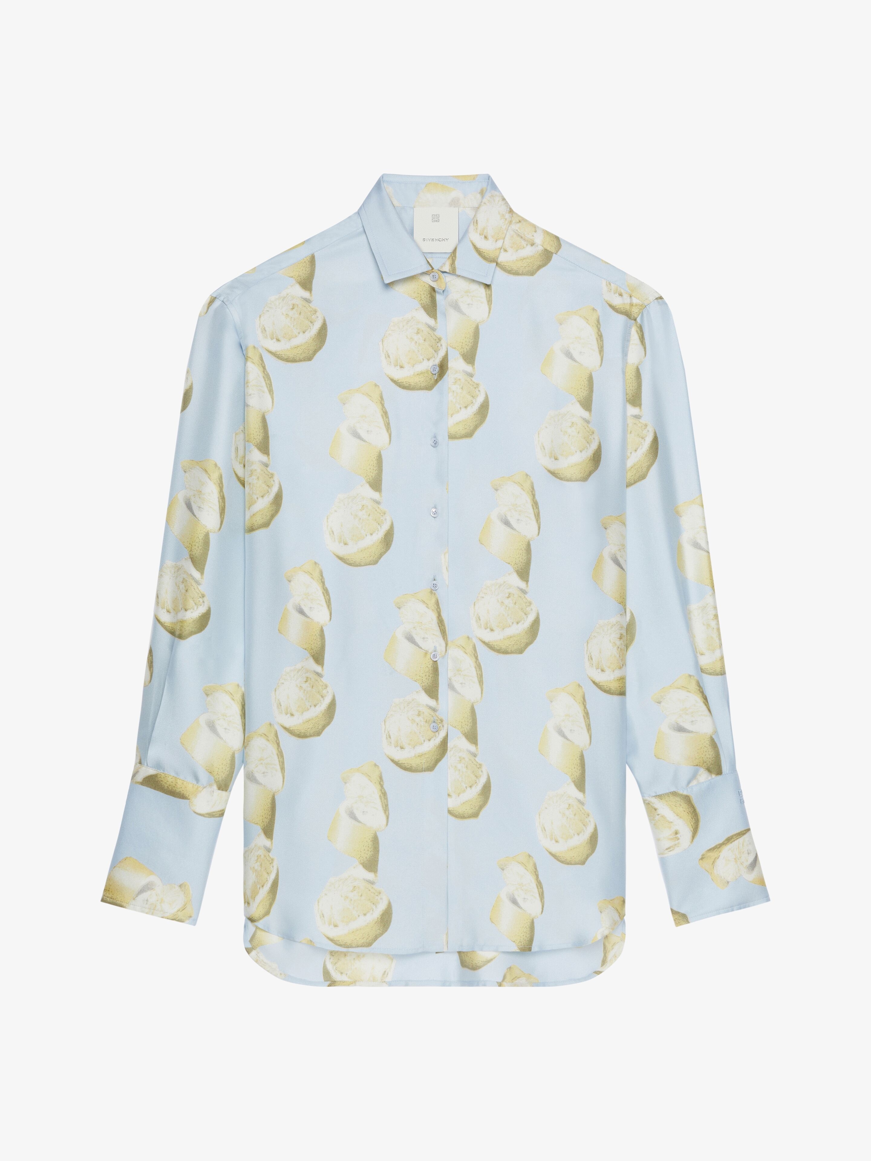 OVERSIZED PRINTED SHIRT IN SILK - 1