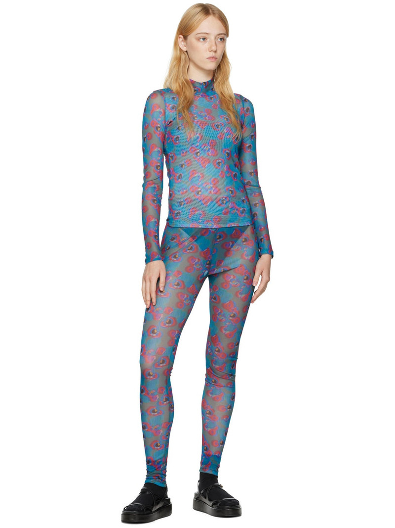 HENRIK VIBSKOV Blue Polka Dot Turtleneck outlook