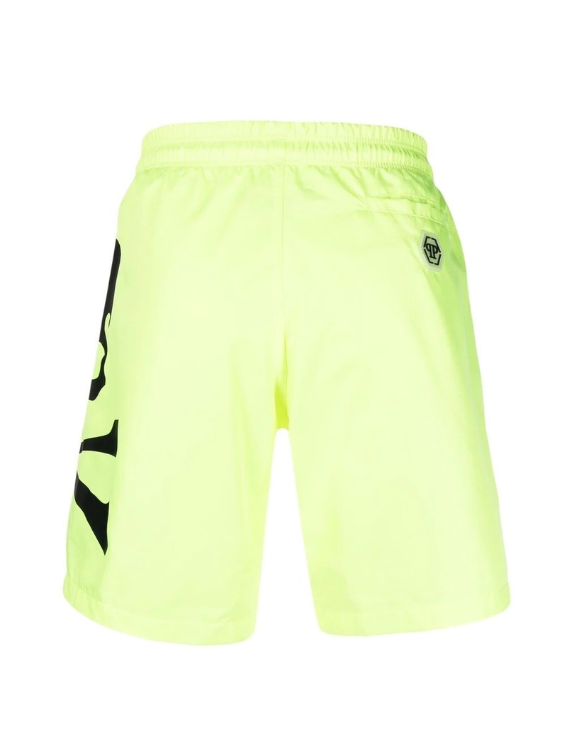 PHILIPP PLEIN logo-print drawstring-waist swim shorts outlook