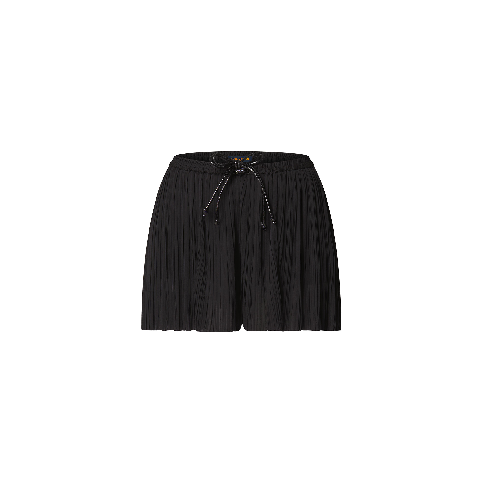 Pleated Jersey Mini Shorts - 1