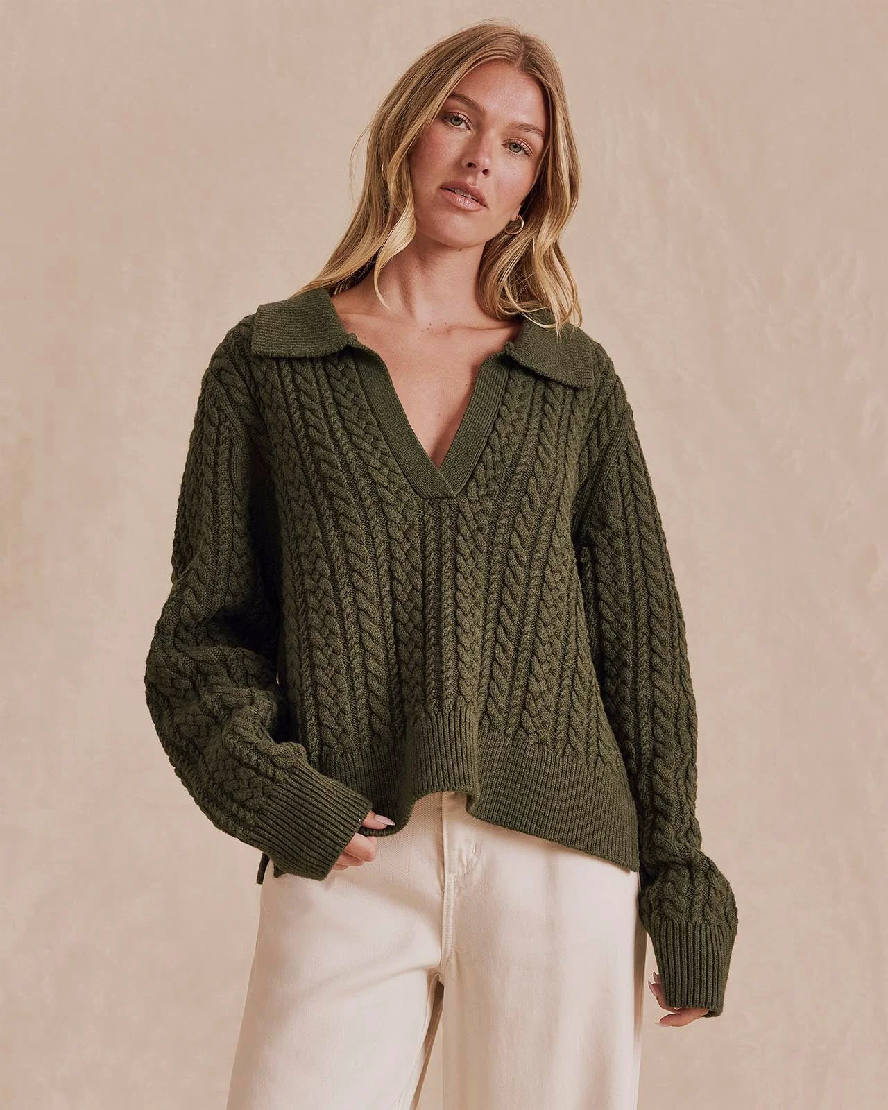 Jenson Polo Cable Sweater - 1