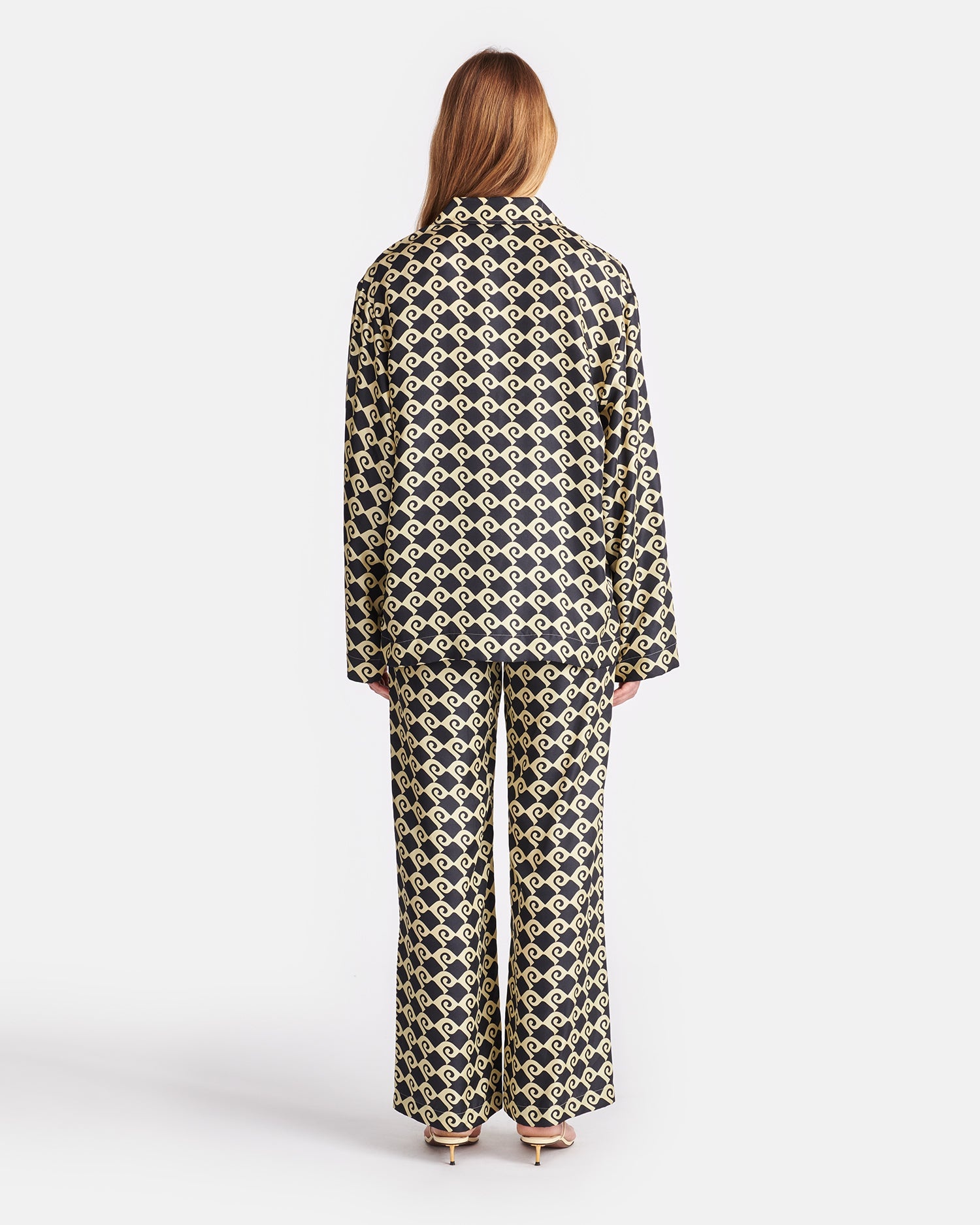 Printed Silk-Twill Pants - 3