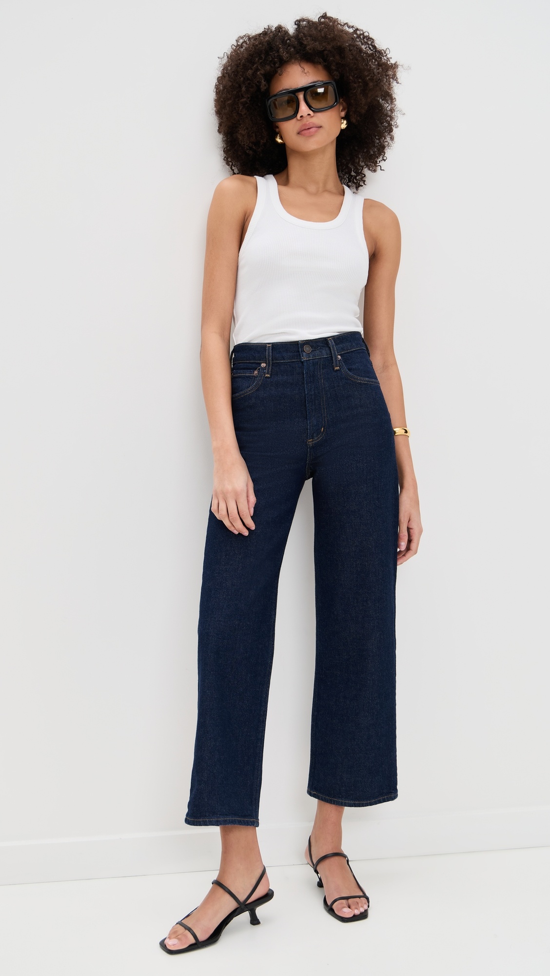 High Rise Wide Leg Ren Jeans - 4
