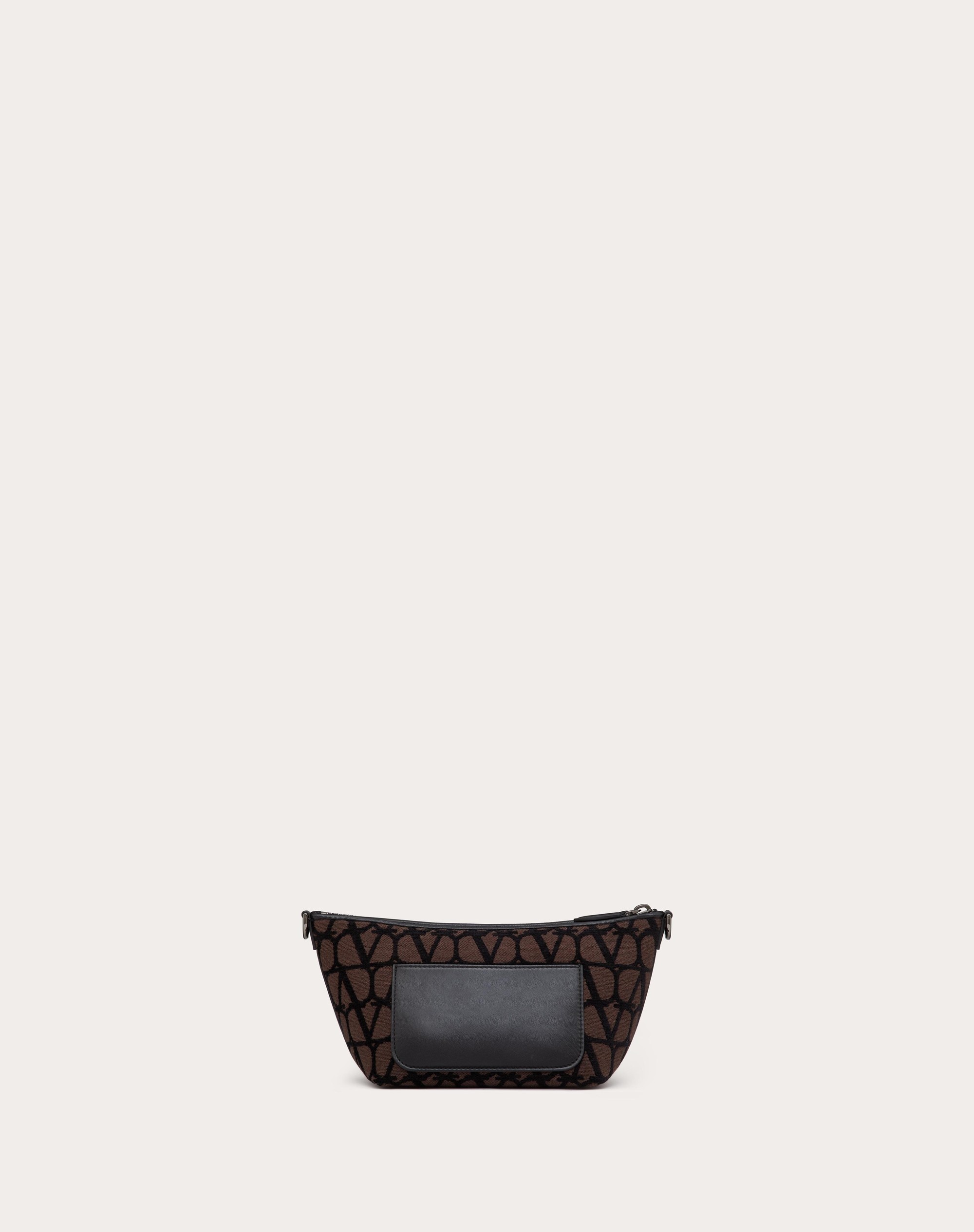 TOILE ICONOGRAPHE SHOULDER BAG WITH LEATHER DETAILS - 4