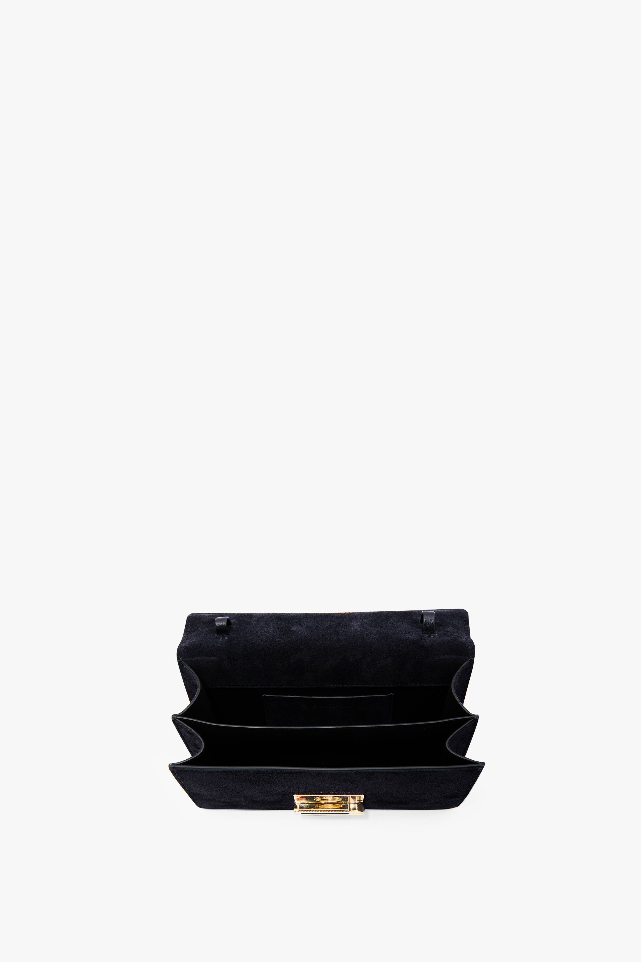 Mini Dorian Bag In Navy Suede - 6