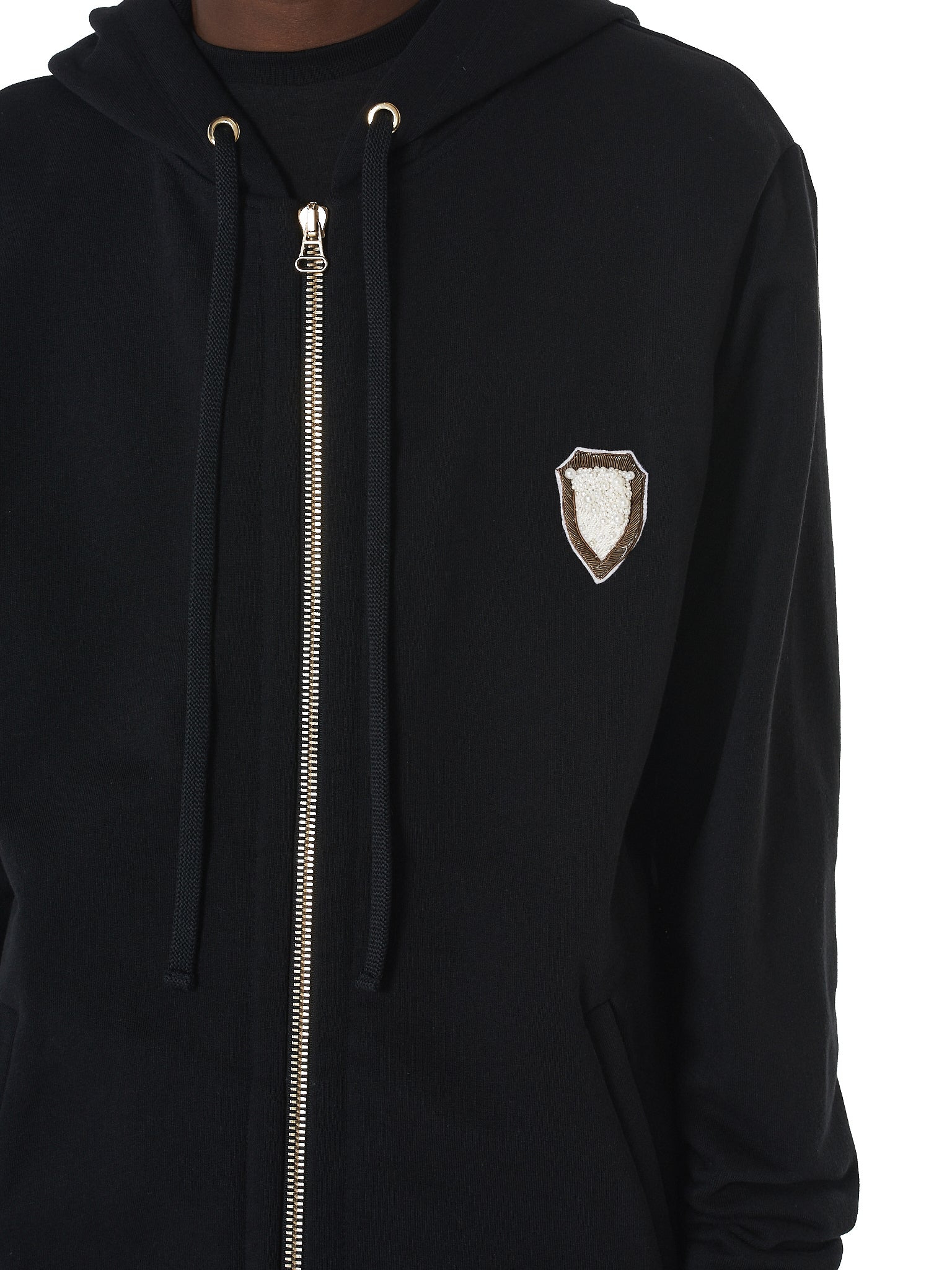 Pearl Crest Hooded Logo Sweater - 4