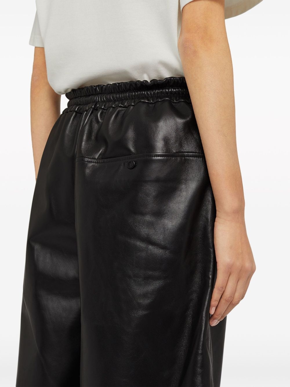 lambskin leather Bermuda shorts - 6