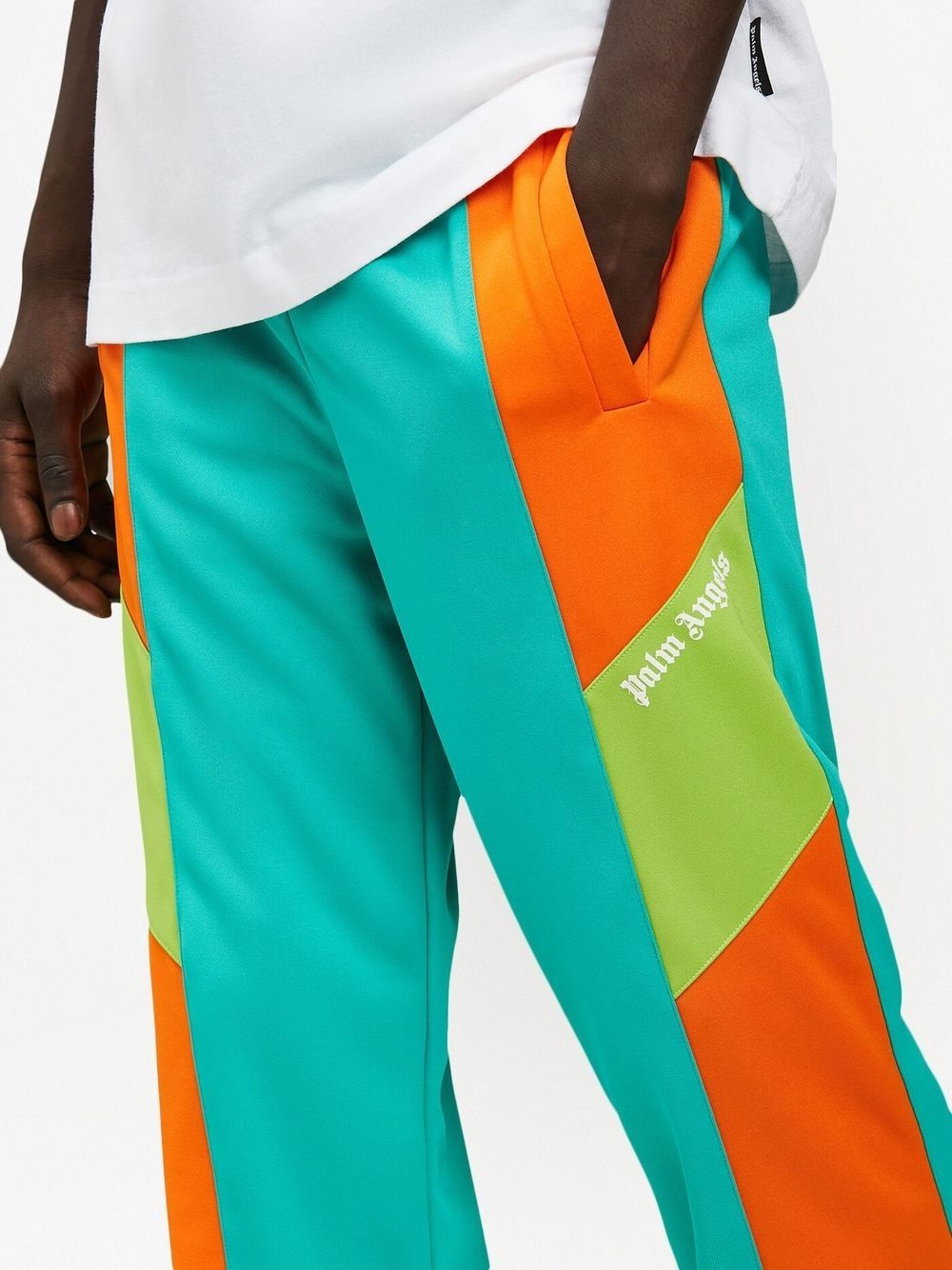 V COLORBLOCK TRACK PANTS FOREST GREEN W - 6