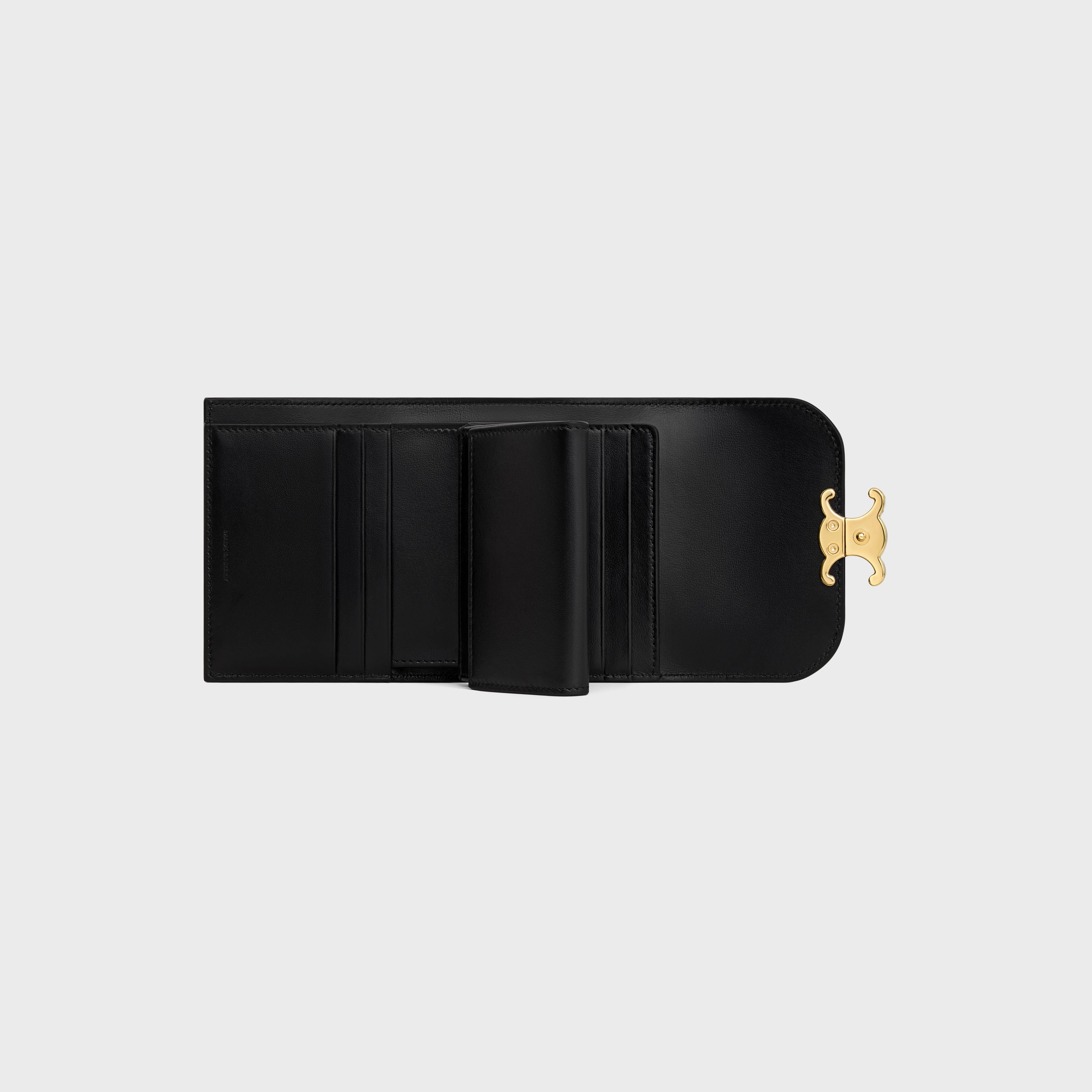 【CELINE 】 Small flap wallet Triomphe in patent calfskin Women's Small flap wallet Triomphe in patent calfskin