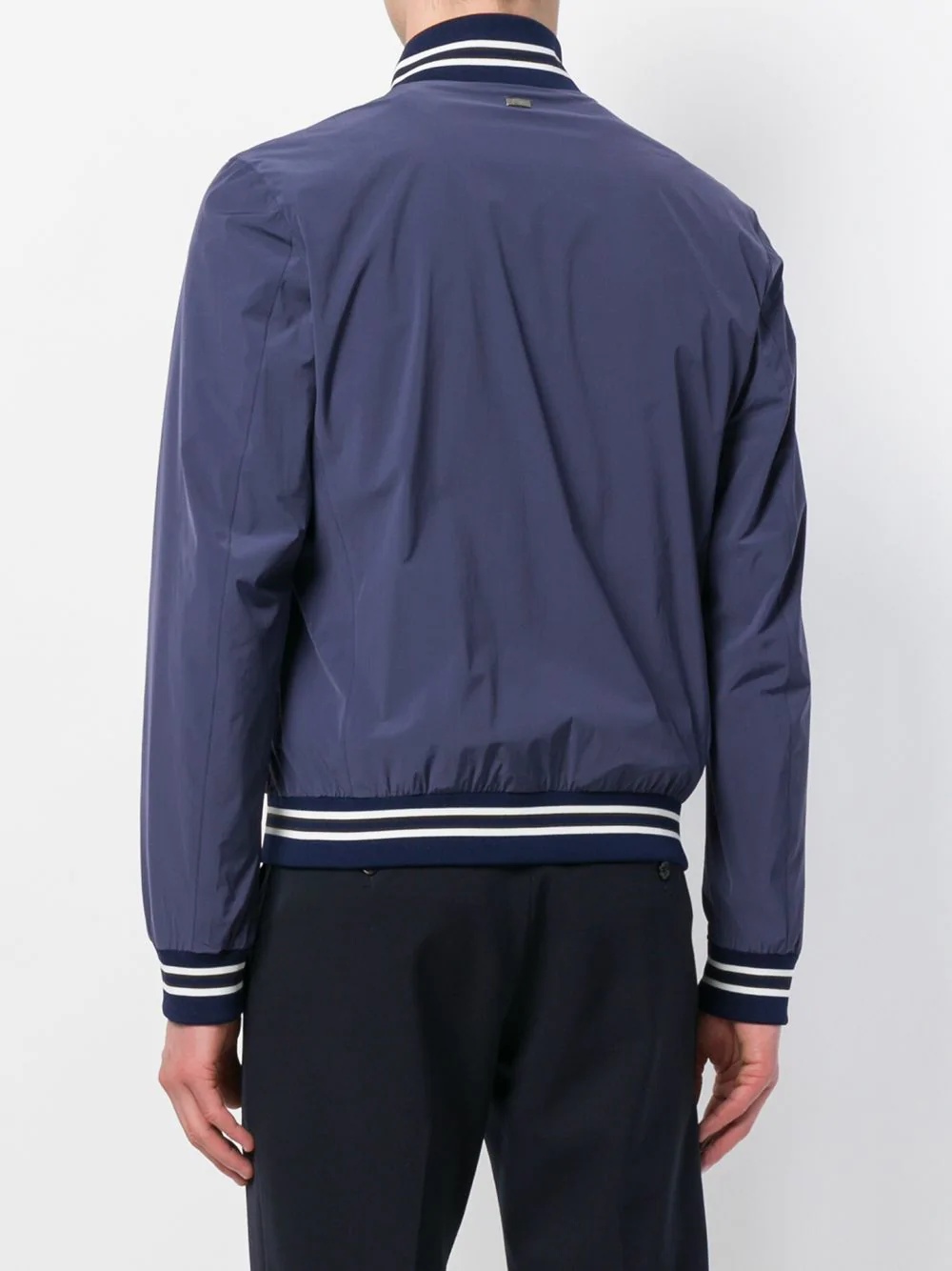 zip fastened bomber jacket  - 4