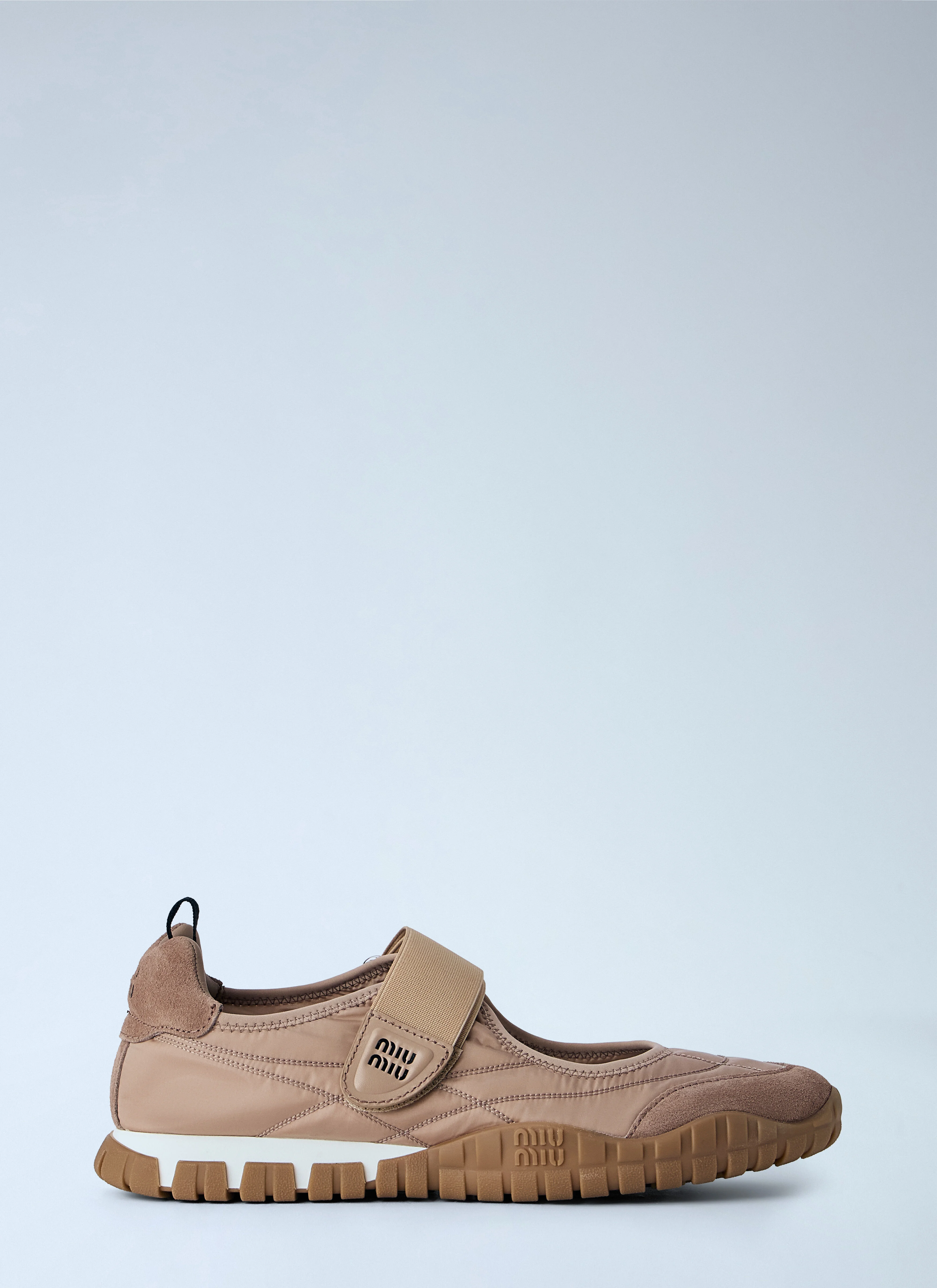 Tyre Technical Fabric And Suede Ballerinas - 1