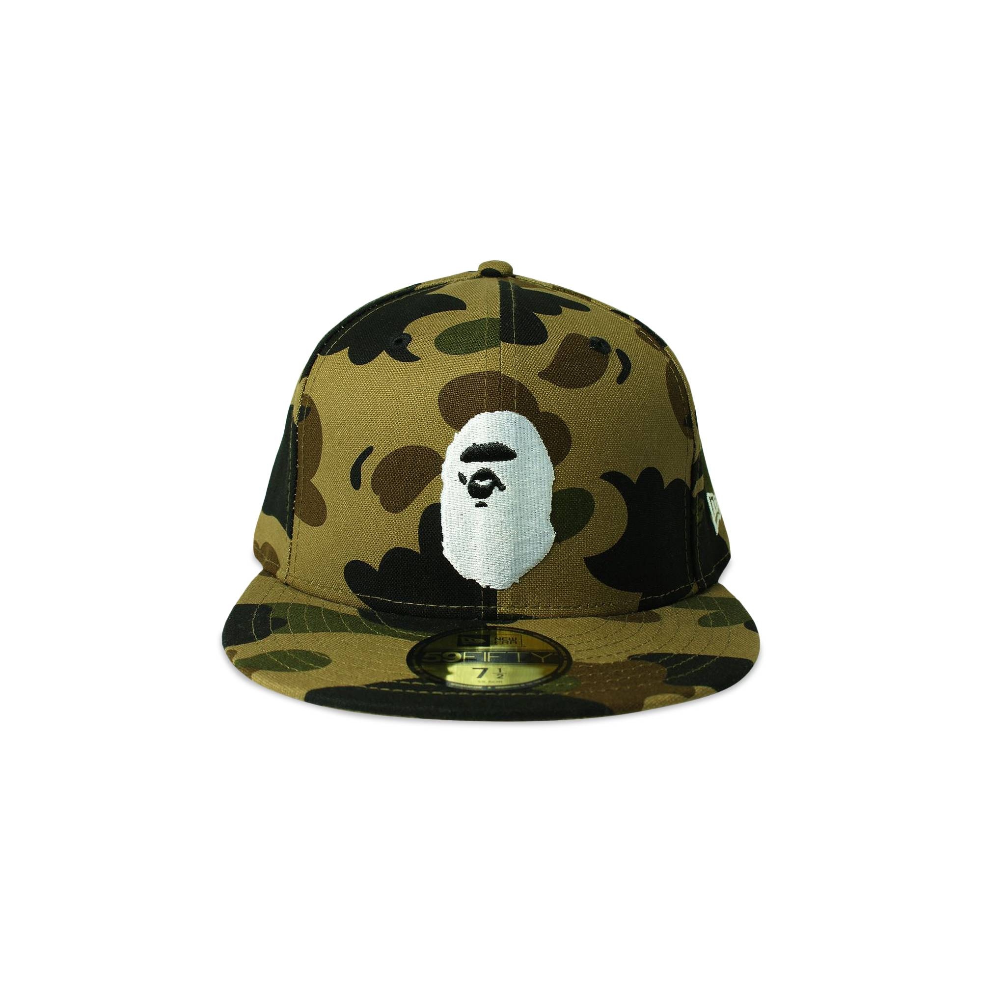 BAPE New Era 59 Fifty 1st Camo Ape Head Cap 'Green' - 2