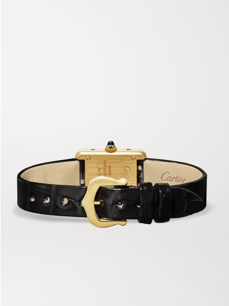 Tank Louis Cartier 16.5mm Mini 18-karat Gold And Alligator Watch 5