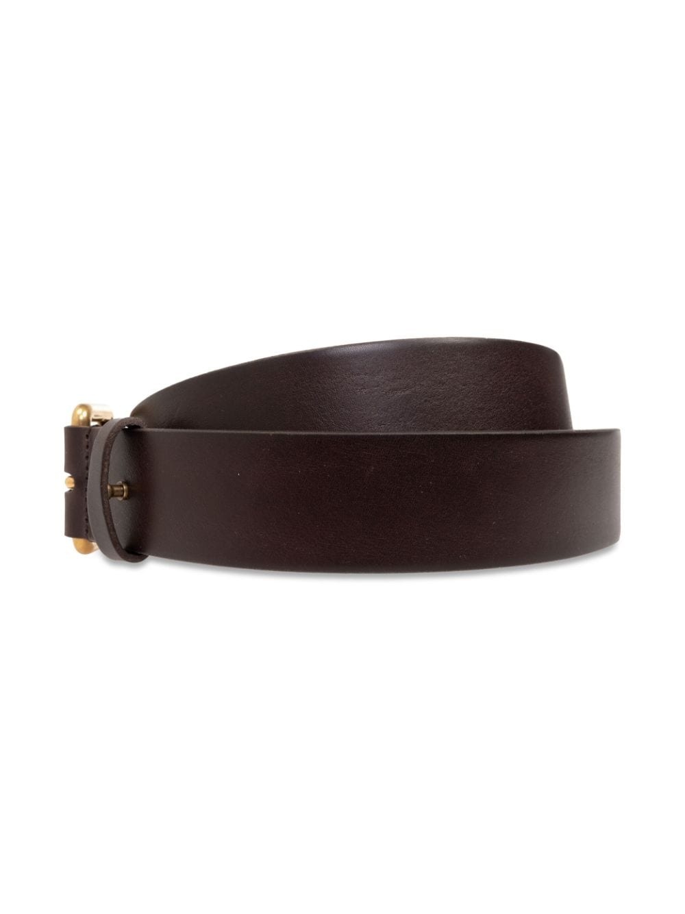 buckle leather belt - 3