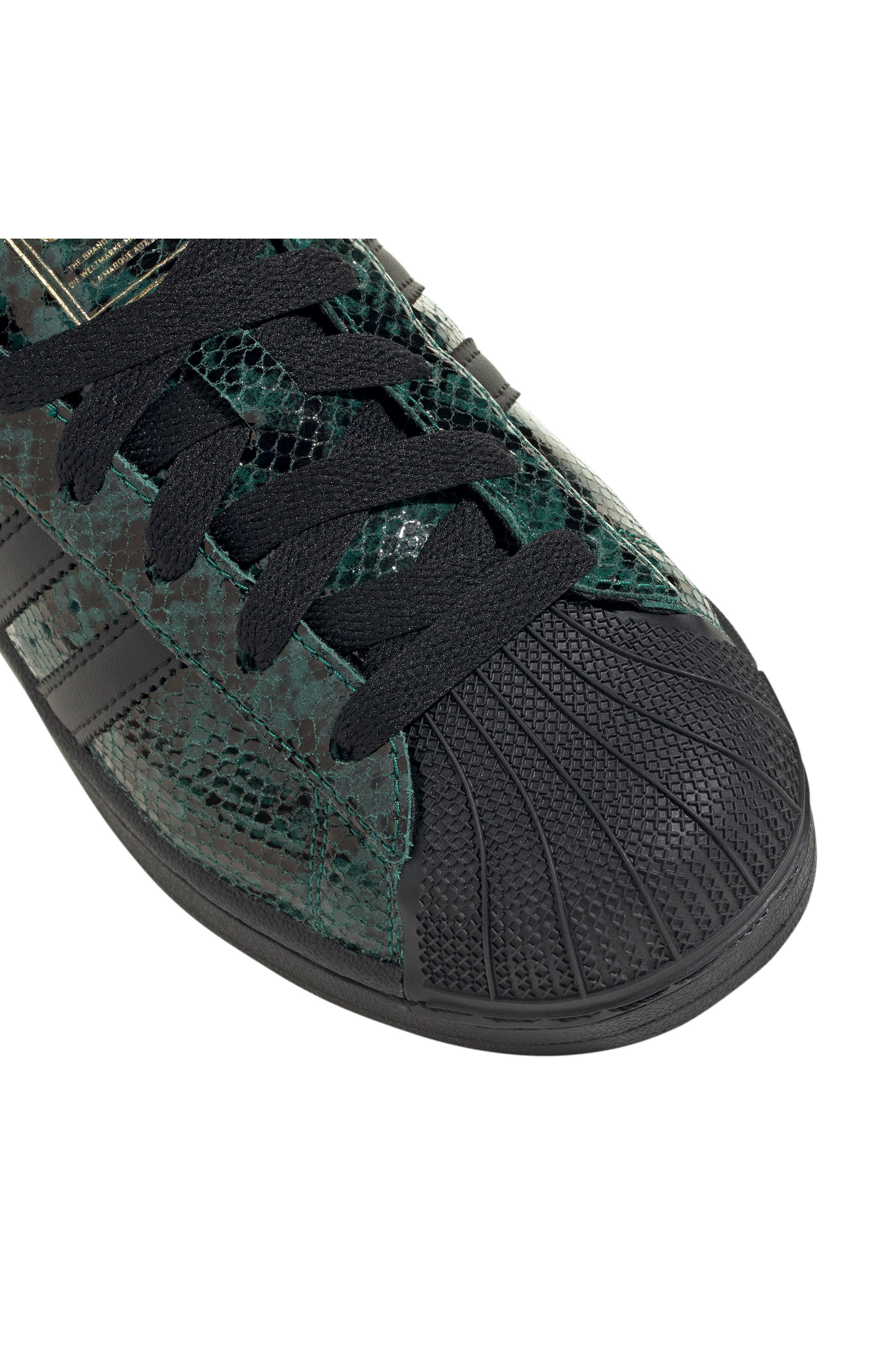 adidas Superstar II Sneaker in Collegiate Green/Black/Gold at Nordstrom - 7