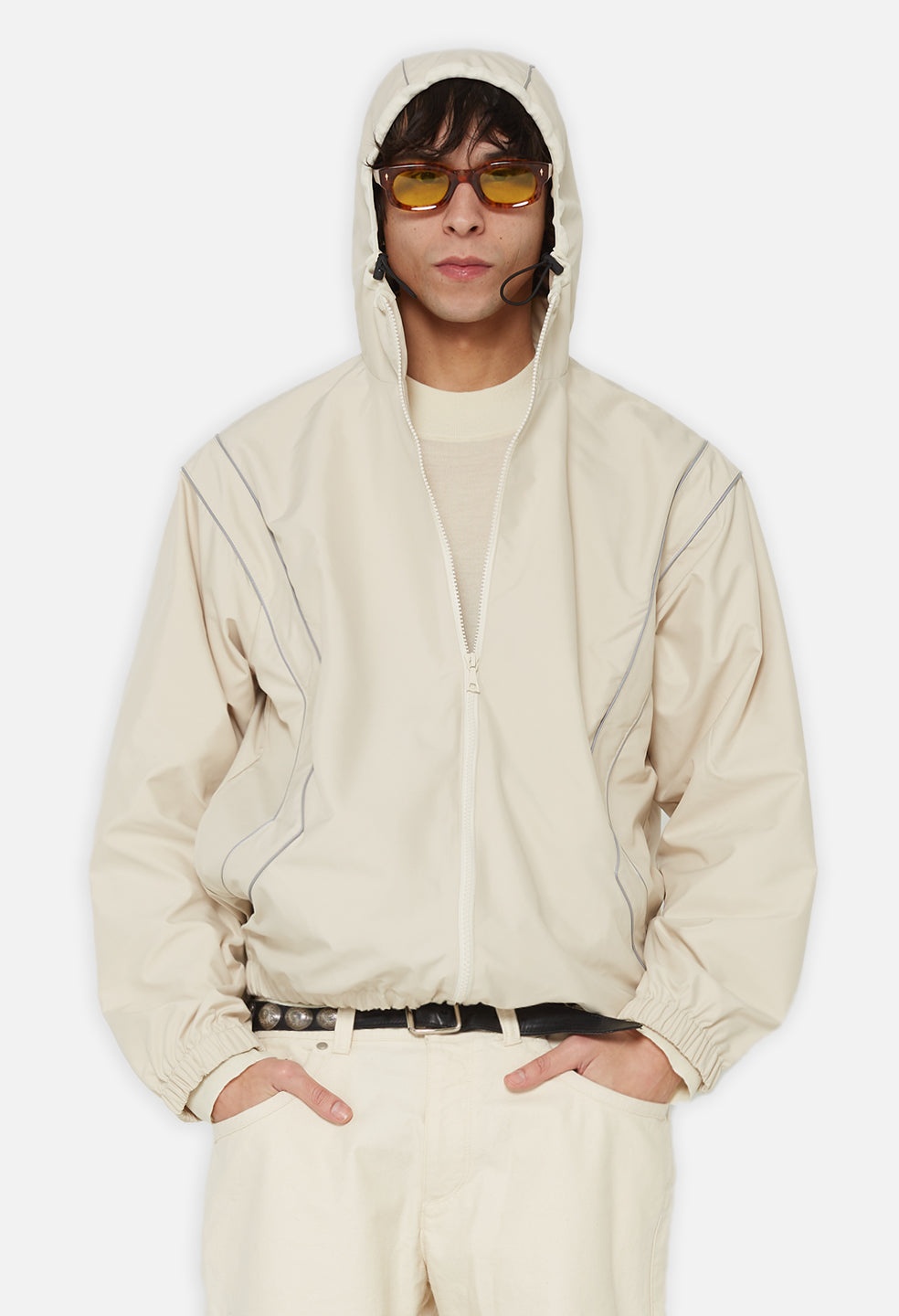 PANELED NYLON ANORAK - 3