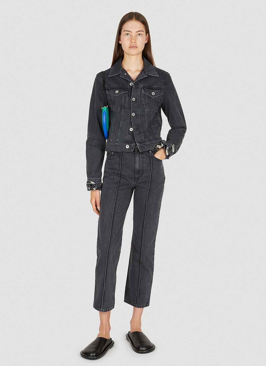 Chain Link Slim Fit Jeans - 2