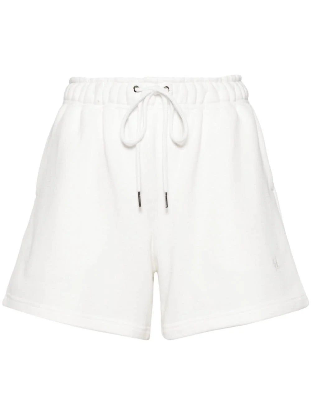 drawstring-waist cotton shorts - 1