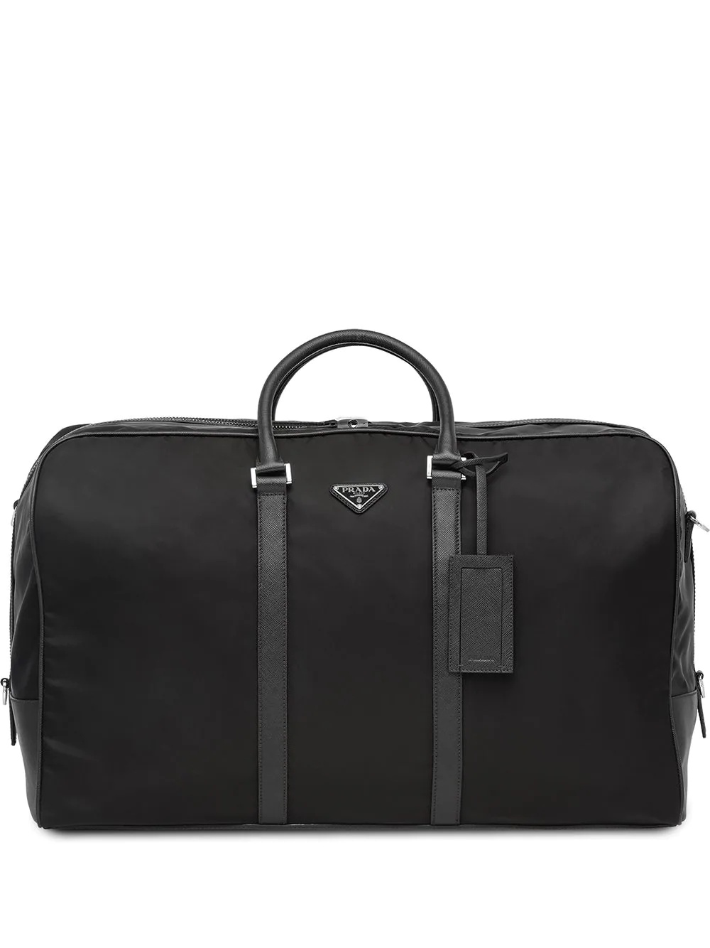 Re-Nylon and Saffiano leather duffle bag - 1