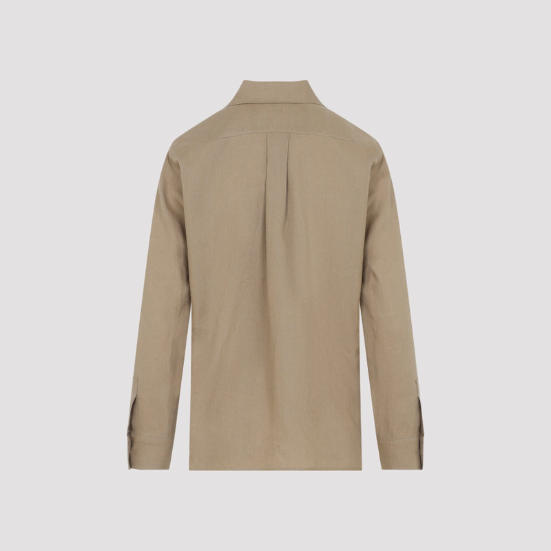 Max Mara Max Mara Falasco Linen M Logo Shirt outlook
