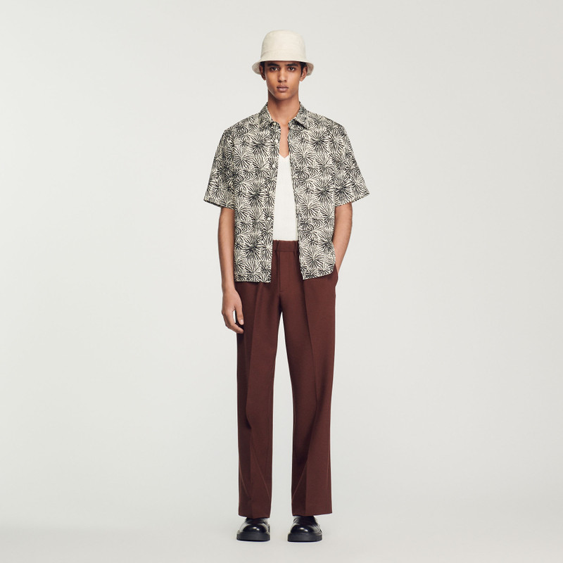Sandro Oversized printed shirt outlook