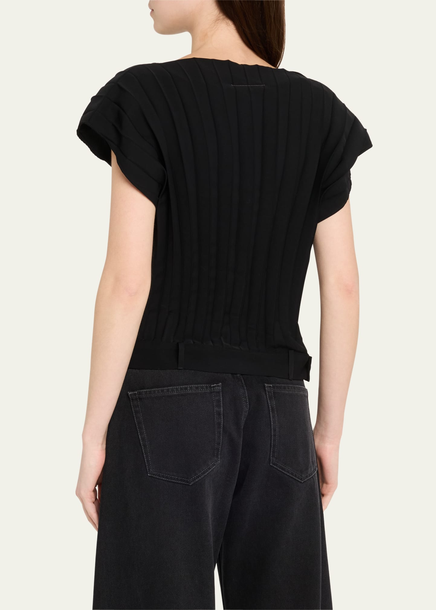 High-Neck Wide Ribbed Top - 3
