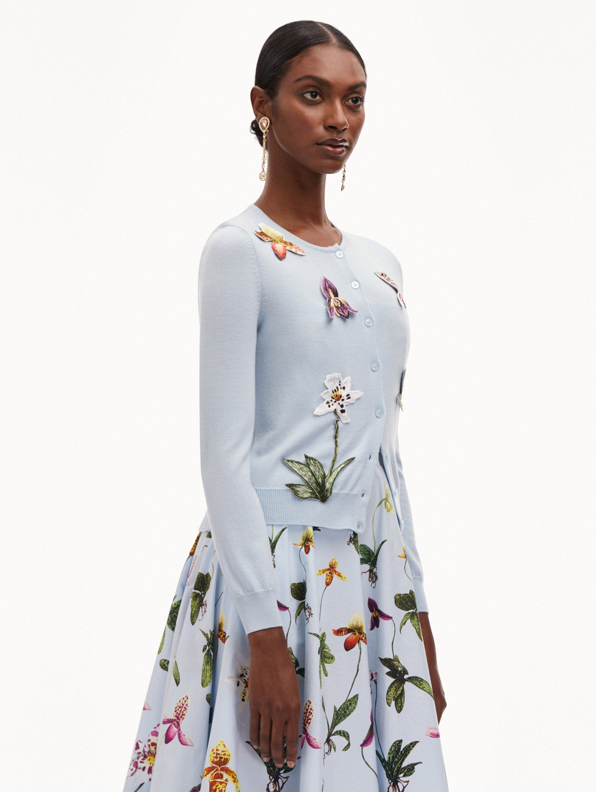 ORCHID THREADWORK CARDIGAN - 5