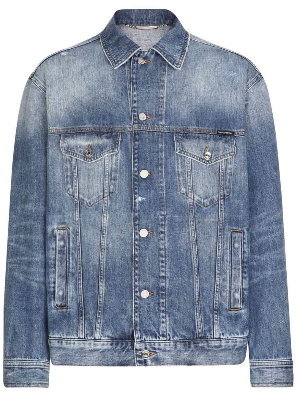 cotton denim jacket - 1