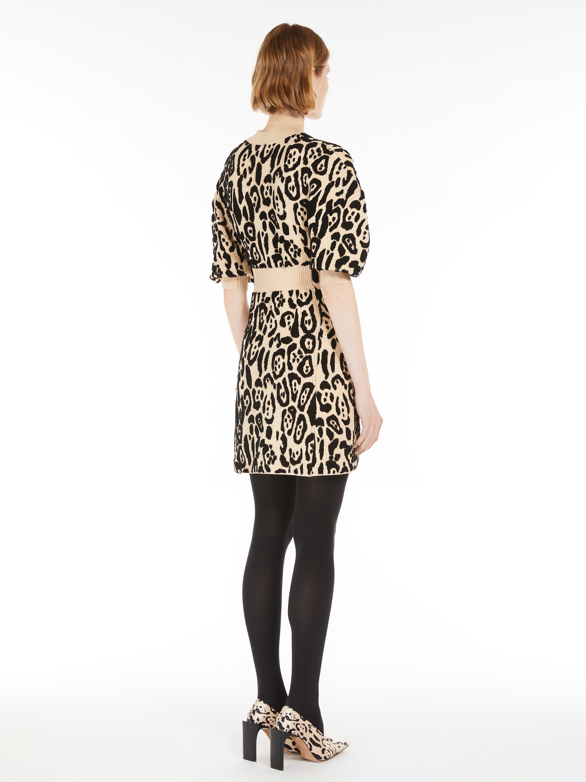 DOLMEN Animal-print terry dress - 4