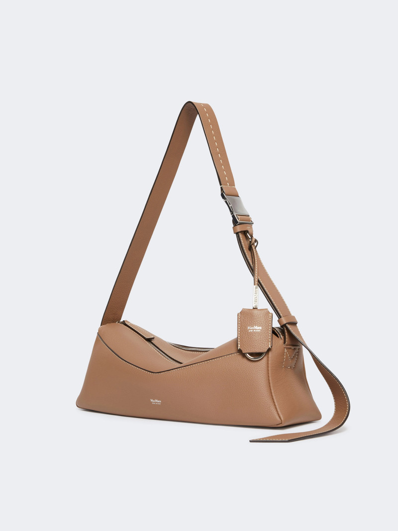 Max Mara SKIPPERS Small leather shoulder bag - BROWN outlook