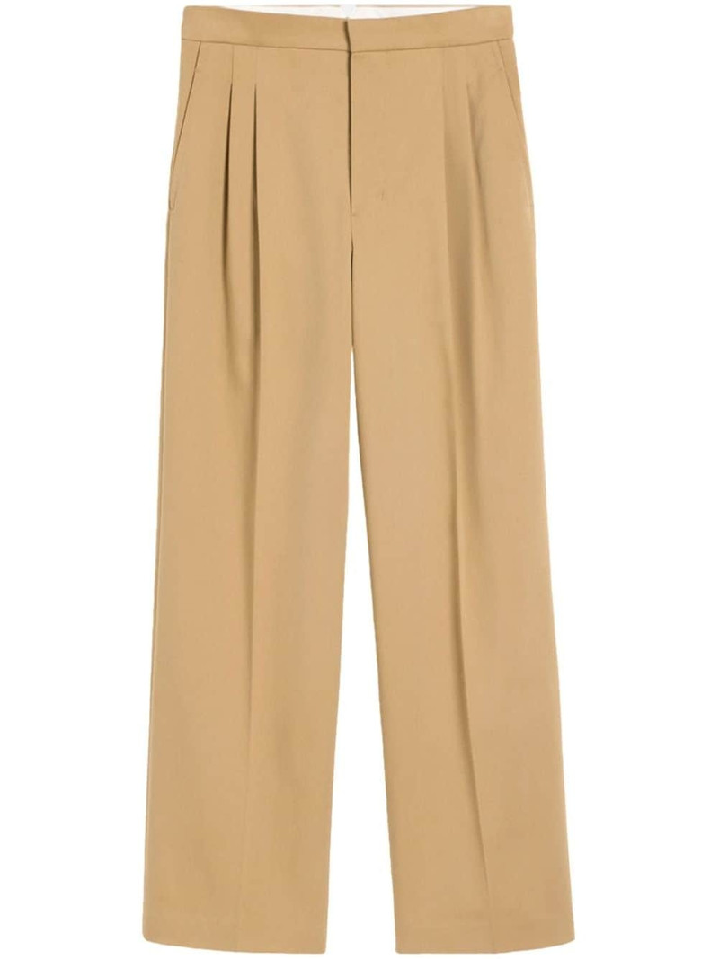 cotton wide-leg trousers 1