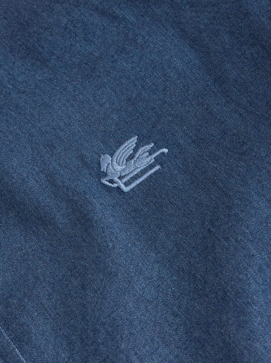 DENIM SHIRT WITH LOGO - 6