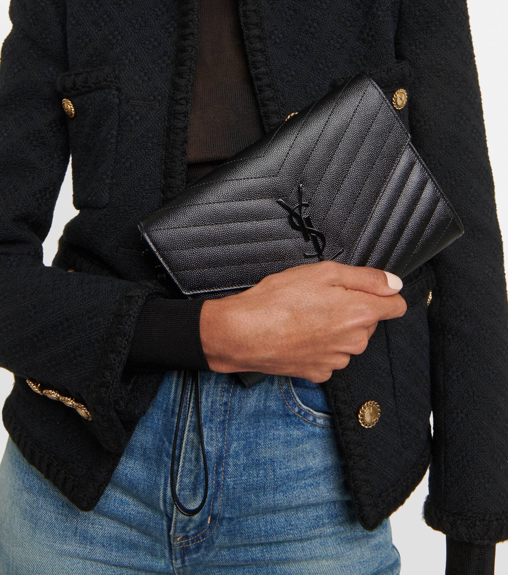 Cassandre matelassé leather clutch - 2