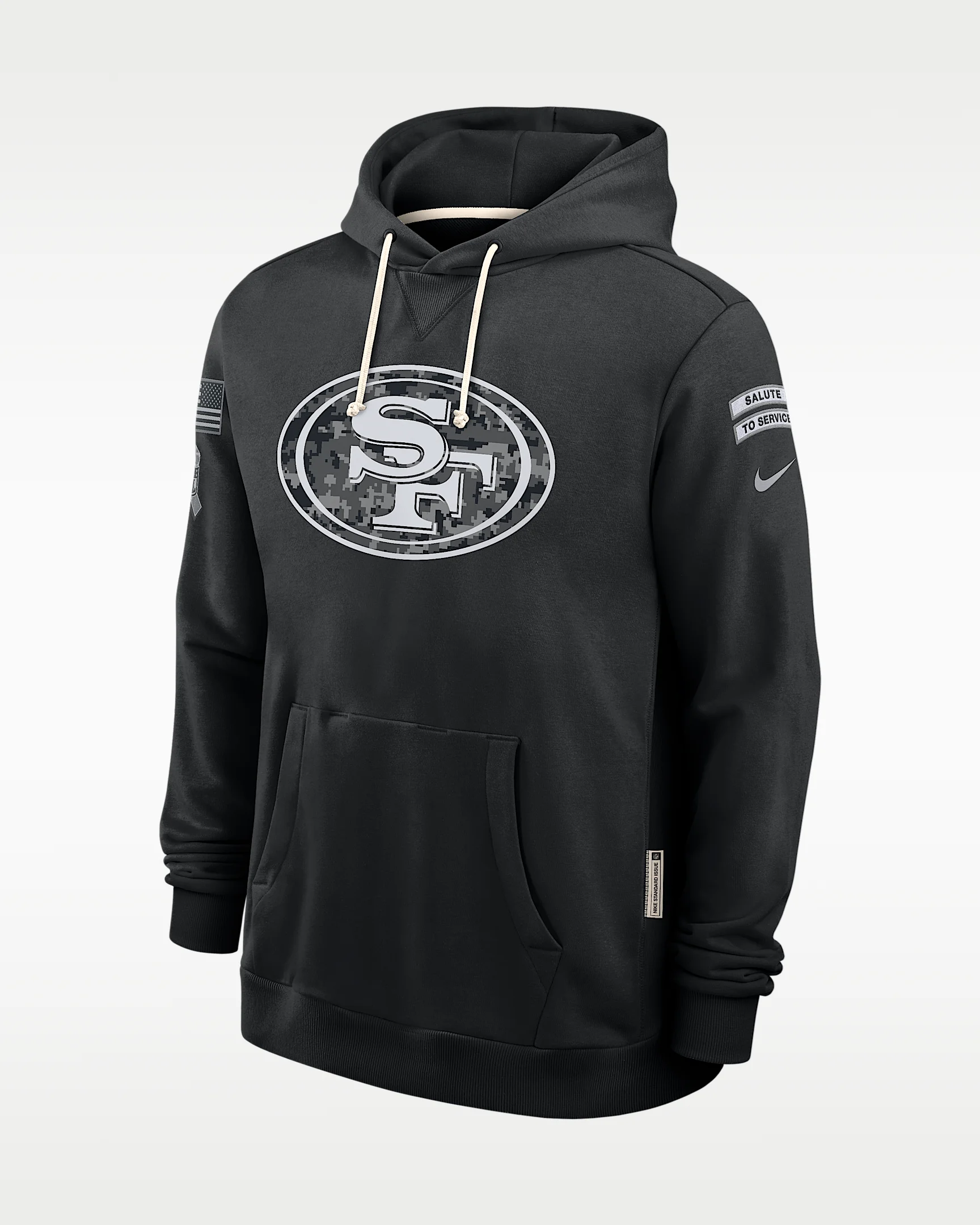 San Francisco 49ers Salute to Service Sideline Men's Nike Dri-FIT NFL Pullover Hoodie - 1