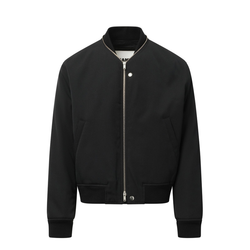 Jil Sander Jil Sander Zip Bomber Jacket in Black outlook