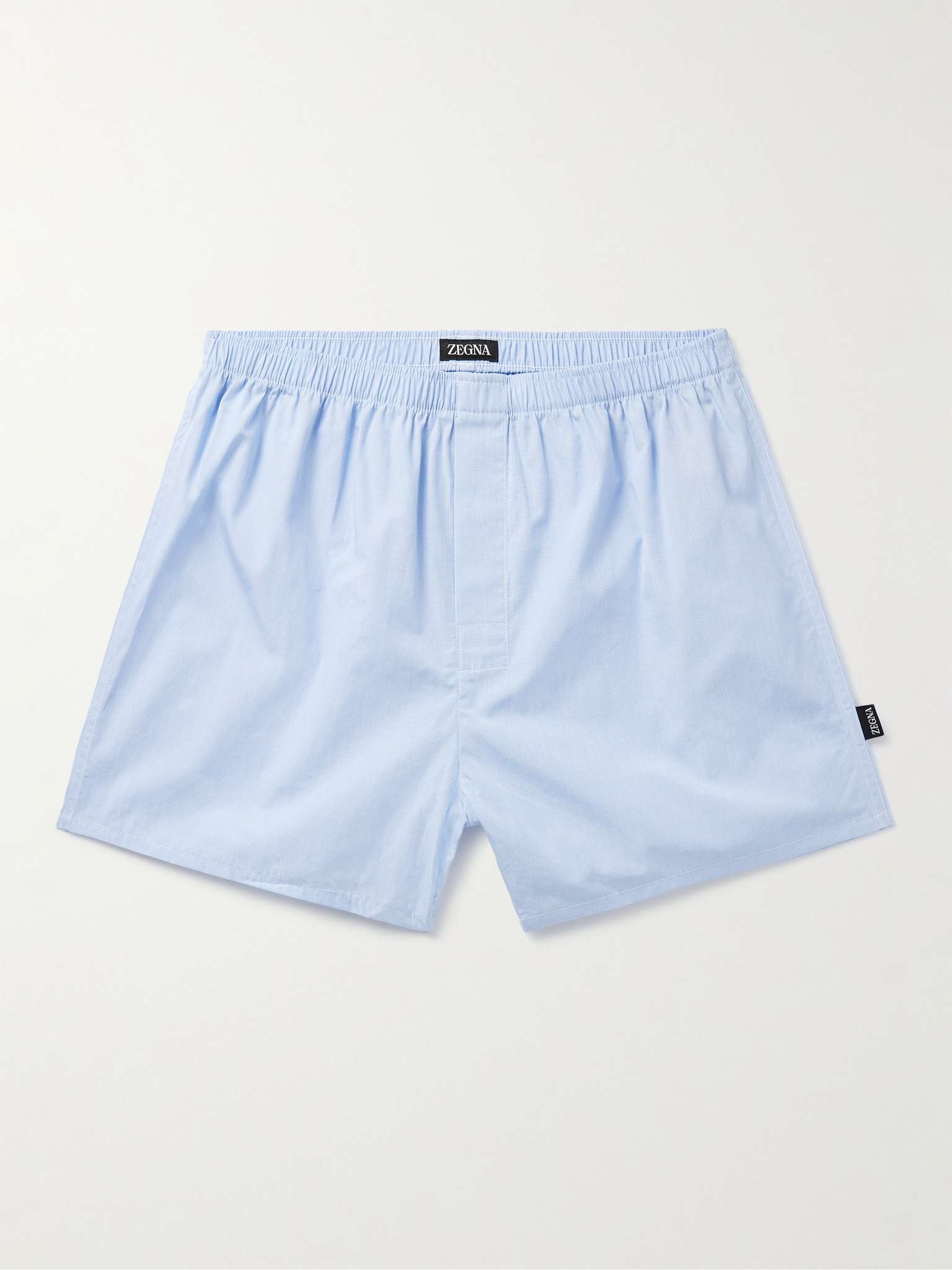 Houndstooth Cotton-Poplin Boxer Shorts - 1