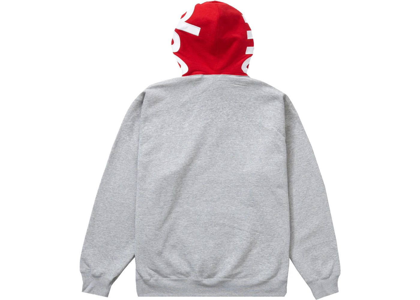 Supreme Contrast Hooded Sweatshirt Heather Grey - 2