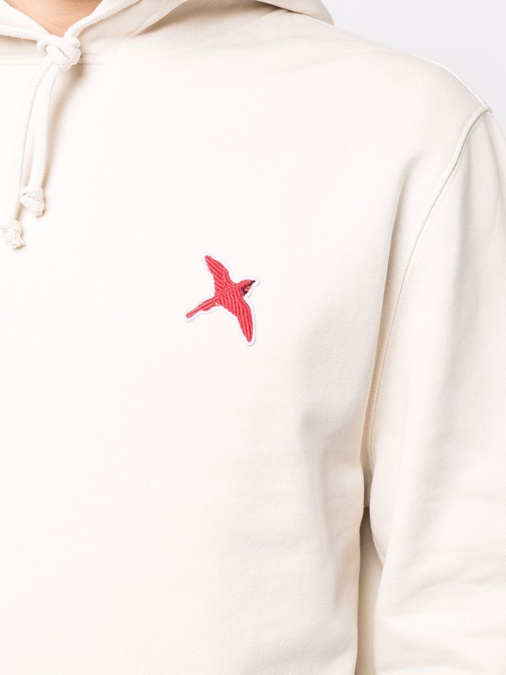 embroidered-logo hoodie - 5